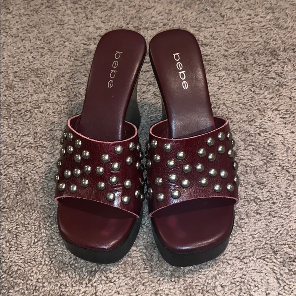 COPY - Vintage Studded Platform Slides